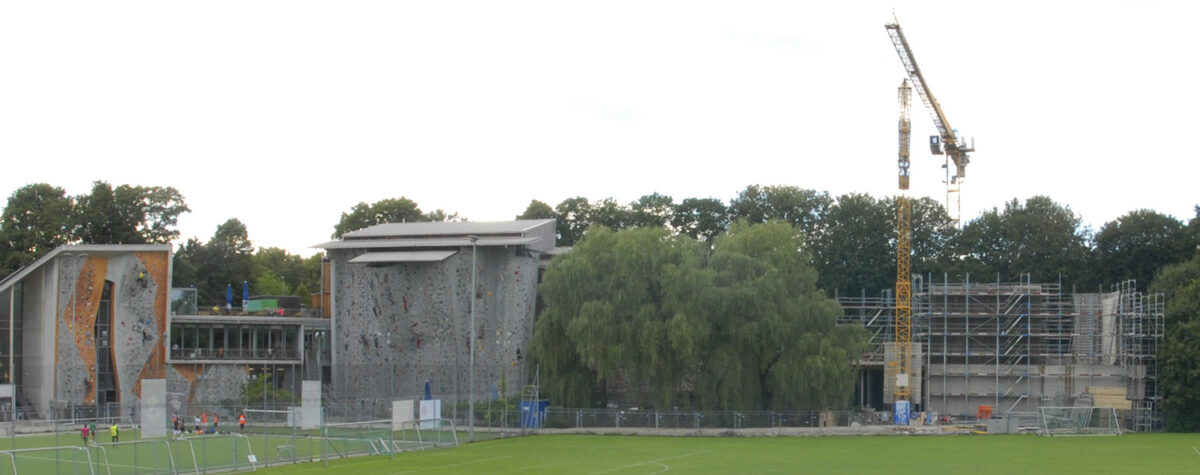 Bau der Boulderhalle in Thalkirchen