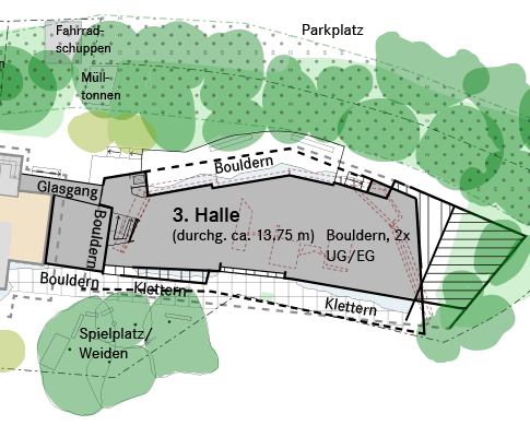 Die geplante Außenanlage